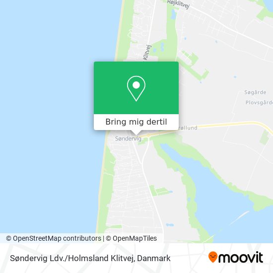Søndervig Ldv. / Holmsland Klitvej kort