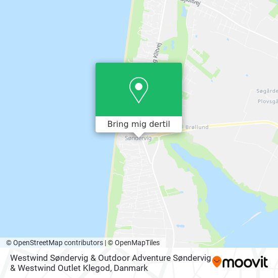 Westwind Søndervig & Outdoor Adventure Søndervig & Westwind Outlet Klegod kort