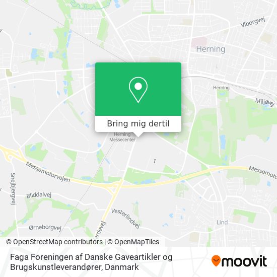 Faga Foreningen af Danske Gaveartikler og Brugskunstleverandører kort