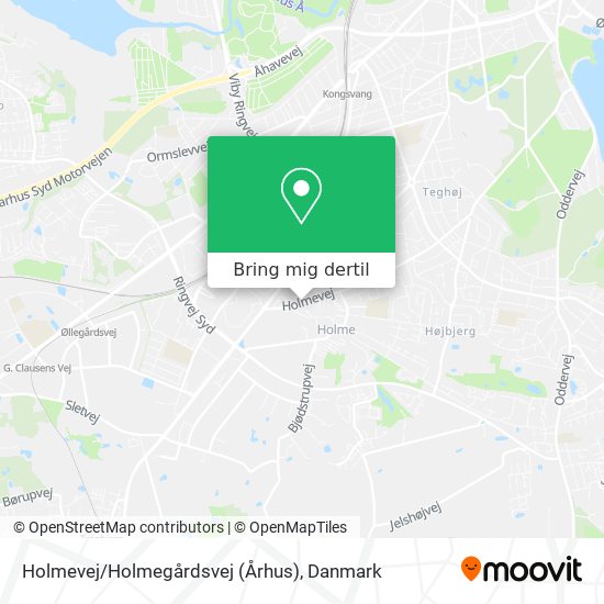 Holmevej/Holmegårdsvej (Århus) kort