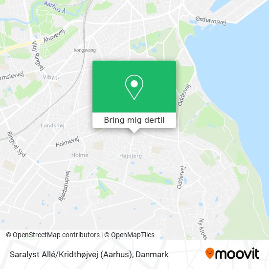Saralyst Allé / Kridthøjvej (Aarhus) kort
