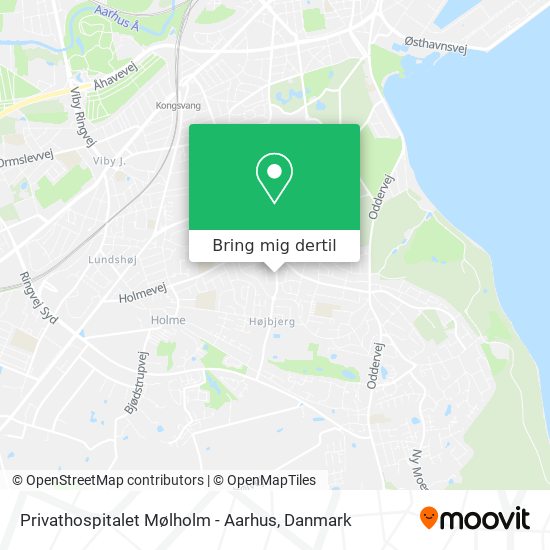 Privathospitalet Mølholm - Aarhus kort