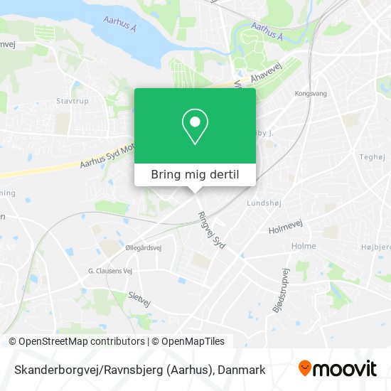 Skanderborgvej / Ravnsbjerg (Aarhus) kort