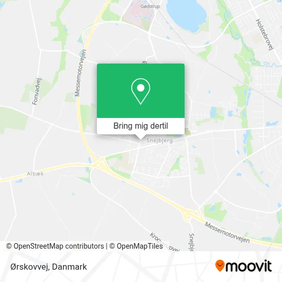 Ørskovvej kort