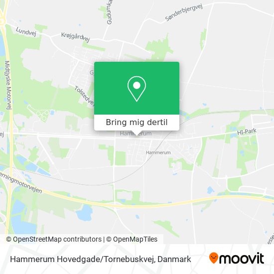 Hammerum Hovedgade / Tornebuskvej kort