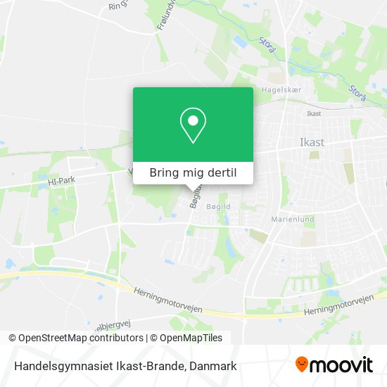 Handelsgymnasiet Ikast-Brande kort