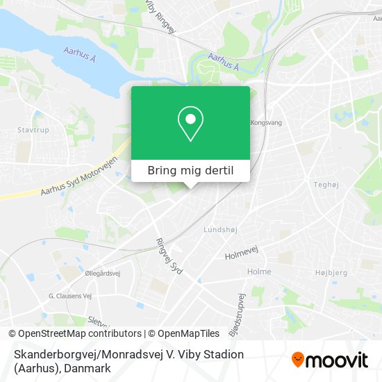 Skanderborgvej / Monradsvej V. Viby Stadion (Aarhus) kort