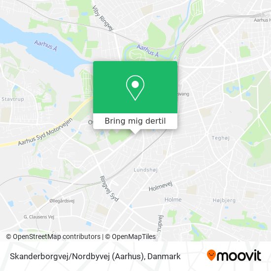 Skanderborgvej / Nordbyvej (Aarhus) kort