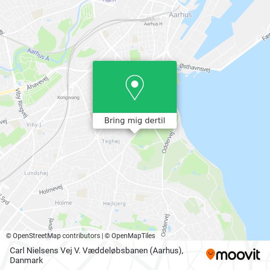 Carl Nielsens Vej V. Væddeløbsbanen (Aarhus) kort
