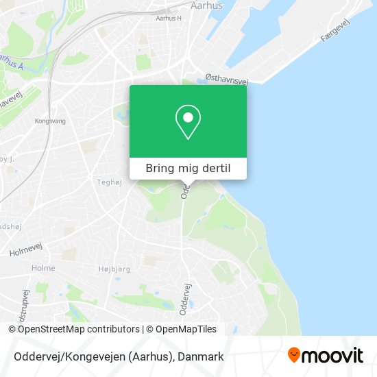 Oddervej/Kongevejen (Aarhus) kort