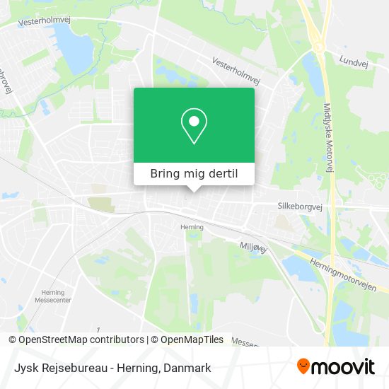 Jysk Rejsebureau - Herning kort