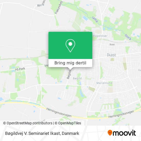 Bøgildvej V. Seminariet Ikast kort