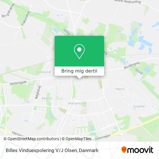 Billes Vinduespolering V / J Olsen kort