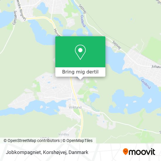 Jobkompagniet, Korshøjvej kort