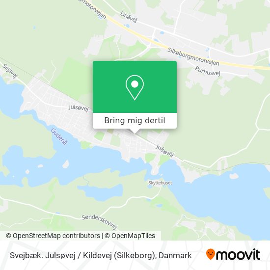 Svejbæk. Julsøvej / Kildevej (Silkeborg) kort