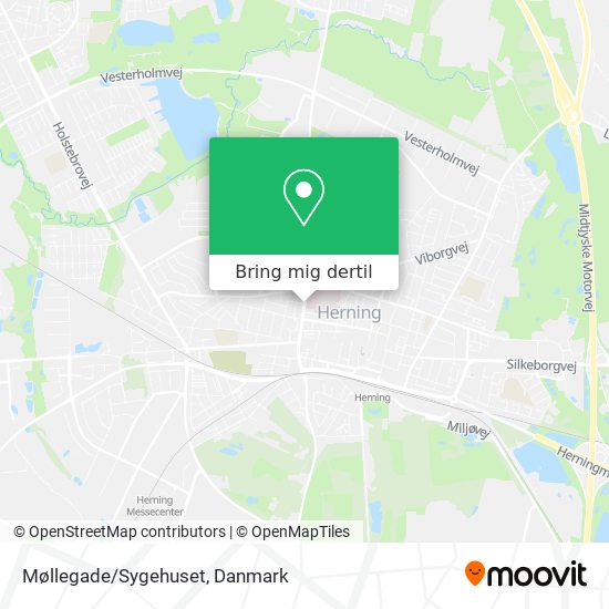 Møllegade/Sygehuset kort