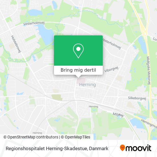 Regionshospitalet Herning-Skadestue kort