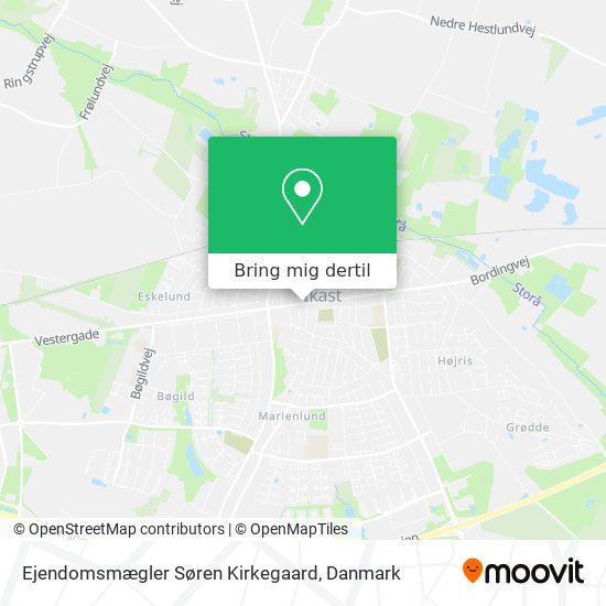 Ejendomsmægler Søren Kirkegaard kort