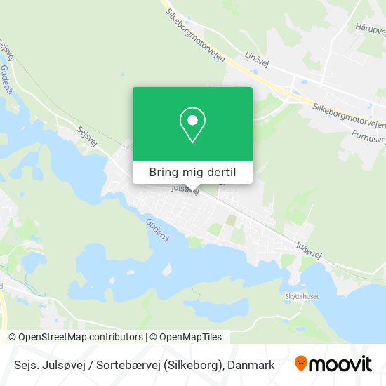 Sejs. Julsøvej / Sortebærvej (Silkeborg) kort