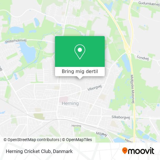 Herning Cricket Club kort