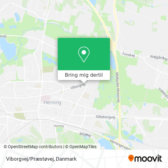 Viborgvej/Præstøvej kort