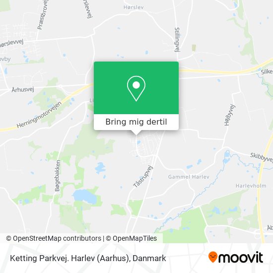 Ketting Parkvej. Harlev (Aarhus) kort