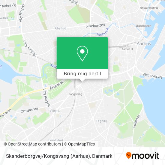 Skanderborgvej / Kongsvang (Aarhus) kort