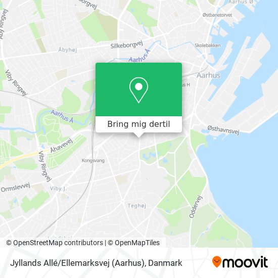 Jyllands Allé / Ellemarksvej (Aarhus) kort