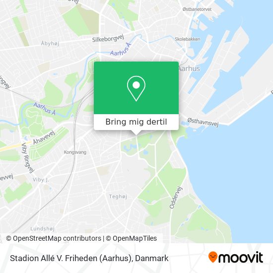 Stadion Allé V. Friheden (Aarhus) kort
