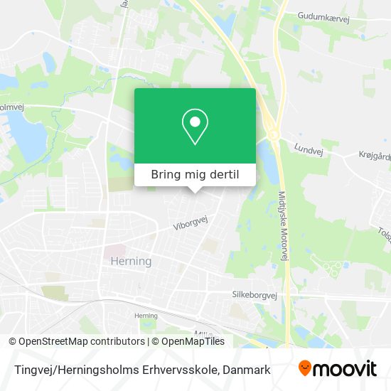 Tingvej / Herningsholms Erhvervsskole kort