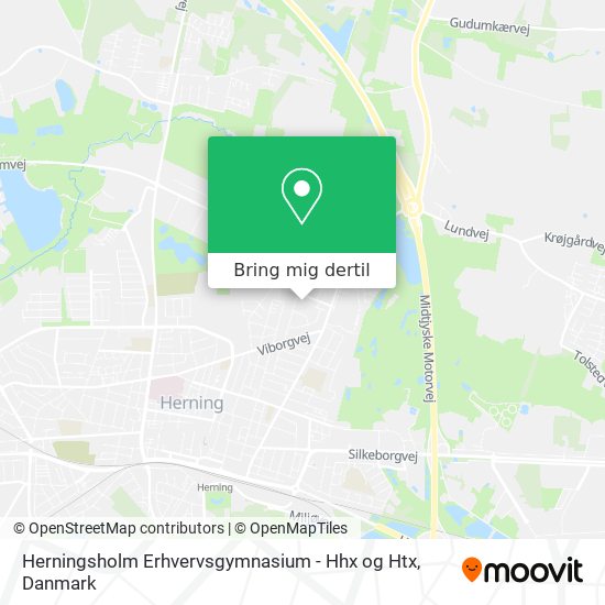 Herningsholm Erhvervsgymnasium - Hhx og Htx kort