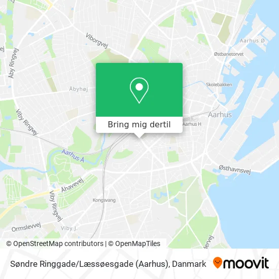 Søndre Ringgade / Læssøesgade (Aarhus) kort