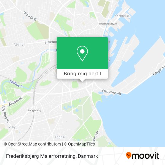 Frederiksbjerg Malerforretning kort