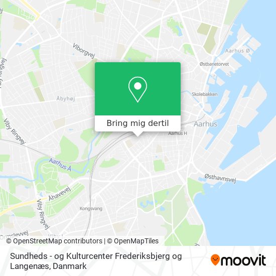 Sundheds - og Kulturcenter Frederiksbjerg og Langenæs kort