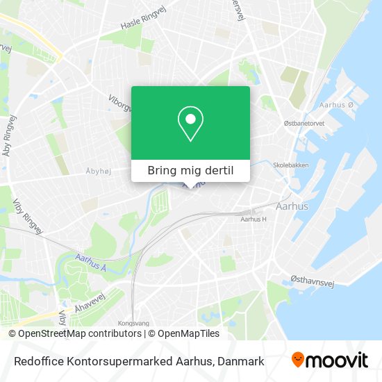 Redoffice Kontorsupermarked Aarhus kort