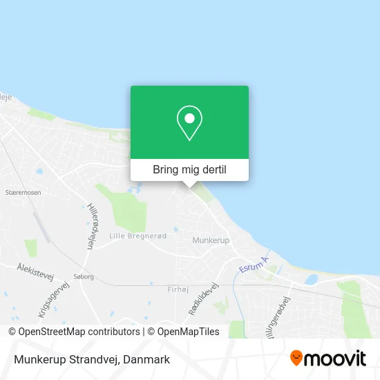 Munkerup Strandvej kort