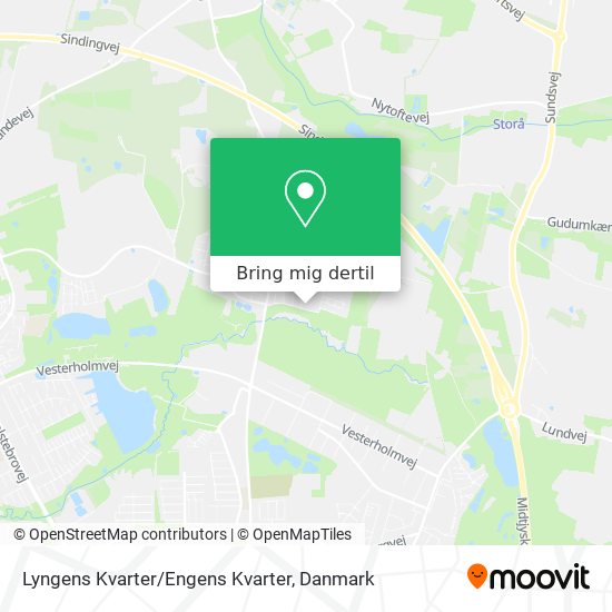 Lyngens Kvarter/Engens Kvarter kort