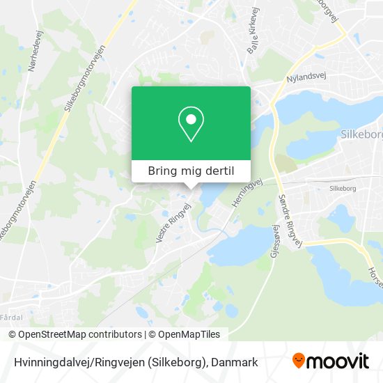 Hvinningdalvej / Ringvejen (Silkeborg) kort