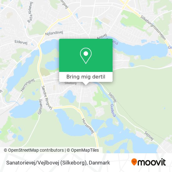 Sanatorievej / Vejlbovej (Silkeborg) kort