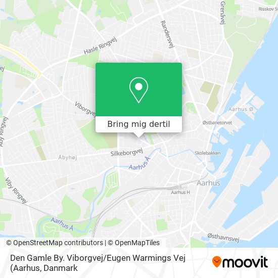 Den Gamle By. Viborgvej / Eugen Warmings Vej kort
