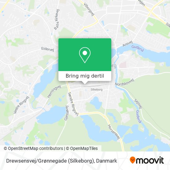 Drewsensvej / Grønnegade (Silkeborg) kort
