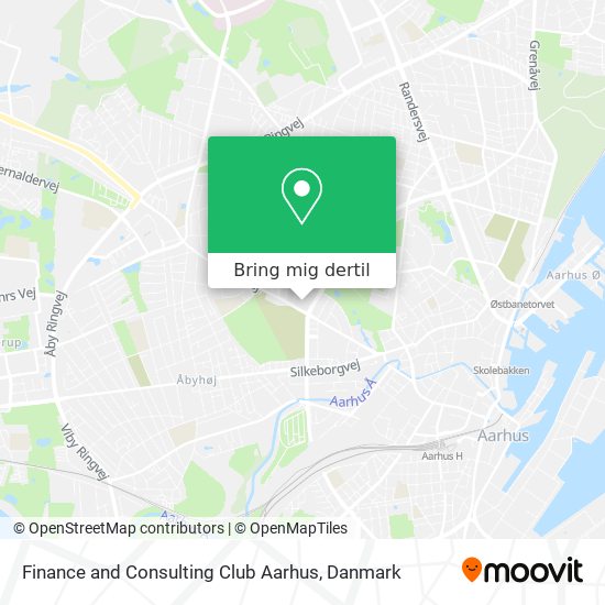 Finance and Consulting Club Aarhus kort