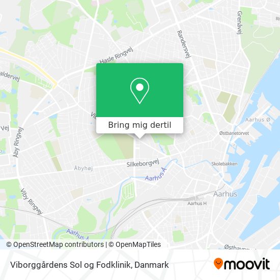 Viborggårdens Sol og Fodklinik kort
