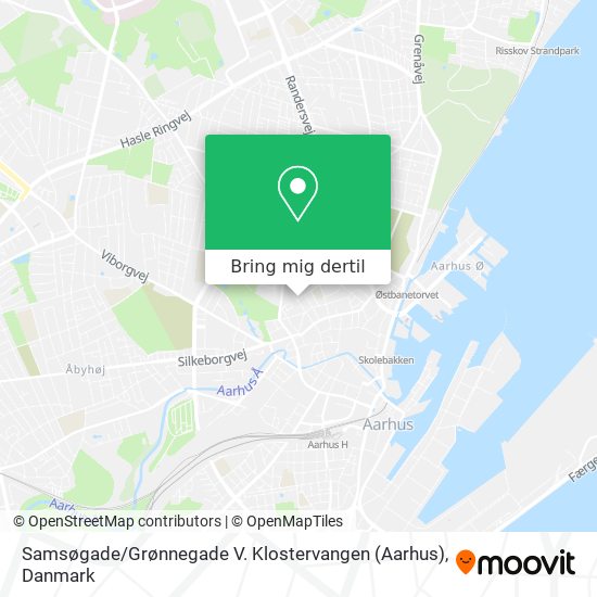 Samsøgade / Grønnegade V. Klostervangen (Aarhus) kort