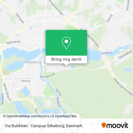 Via Butikken - Campus Silkeborg kort