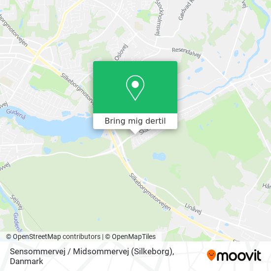 Sensommervej / Midsommervej (Silkeborg) kort