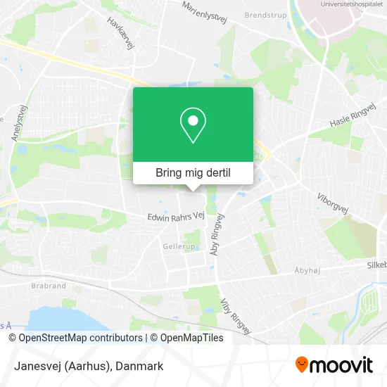 Janesvej (Aarhus) kort