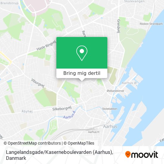 Langelandsgade / Kaserneboulevarden (Aarhus) kort