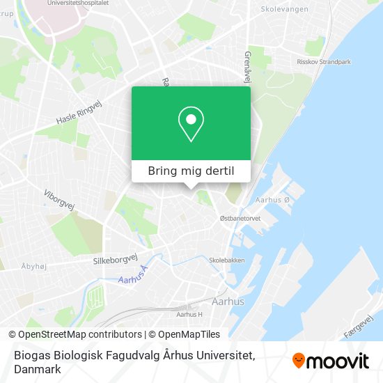 Biogas Biologisk Fagudvalg Århus Universitet kort
