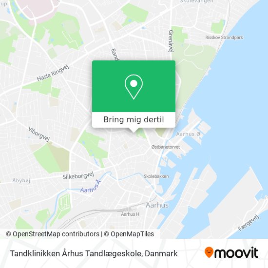 Tandklinikken Århus Tandlægeskole kort